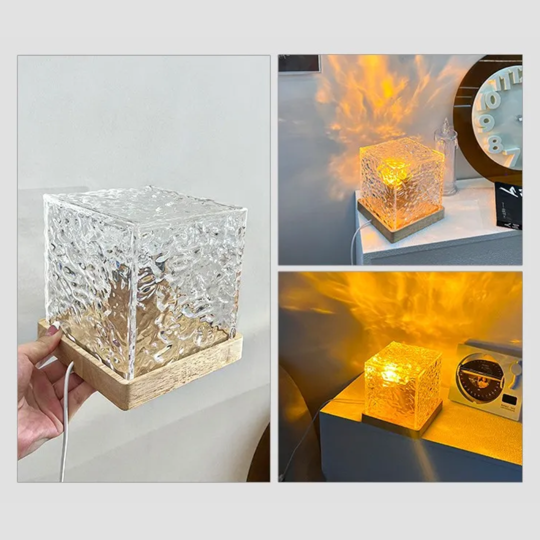 Rotierende Kristall Nordlicht Lampe - Traumraum